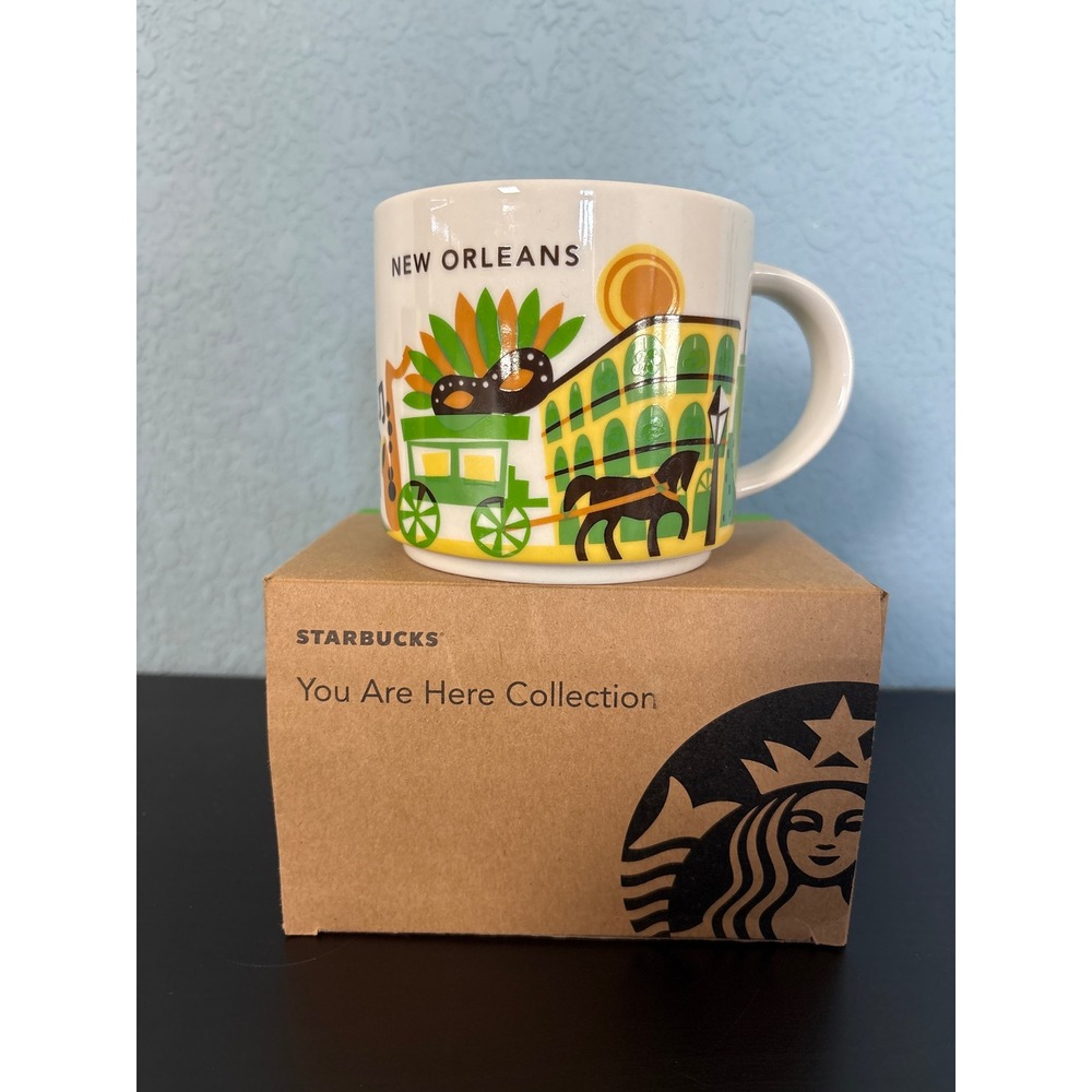 Starbucks You Are Here Collection New Orleans Mug 14oz Coffee Cup with Box 2014